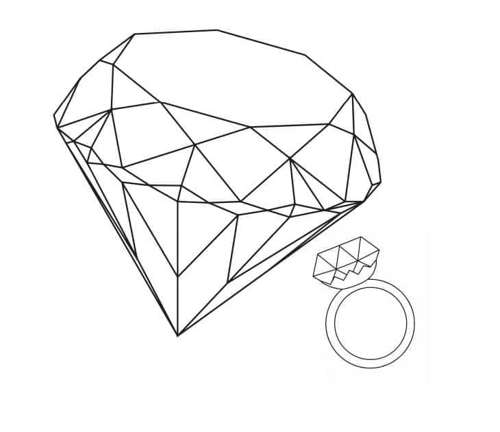Free printable Diamond coloring page #202835 from Objects collection Free printable Diamond coloring page #202835 from Objects collection