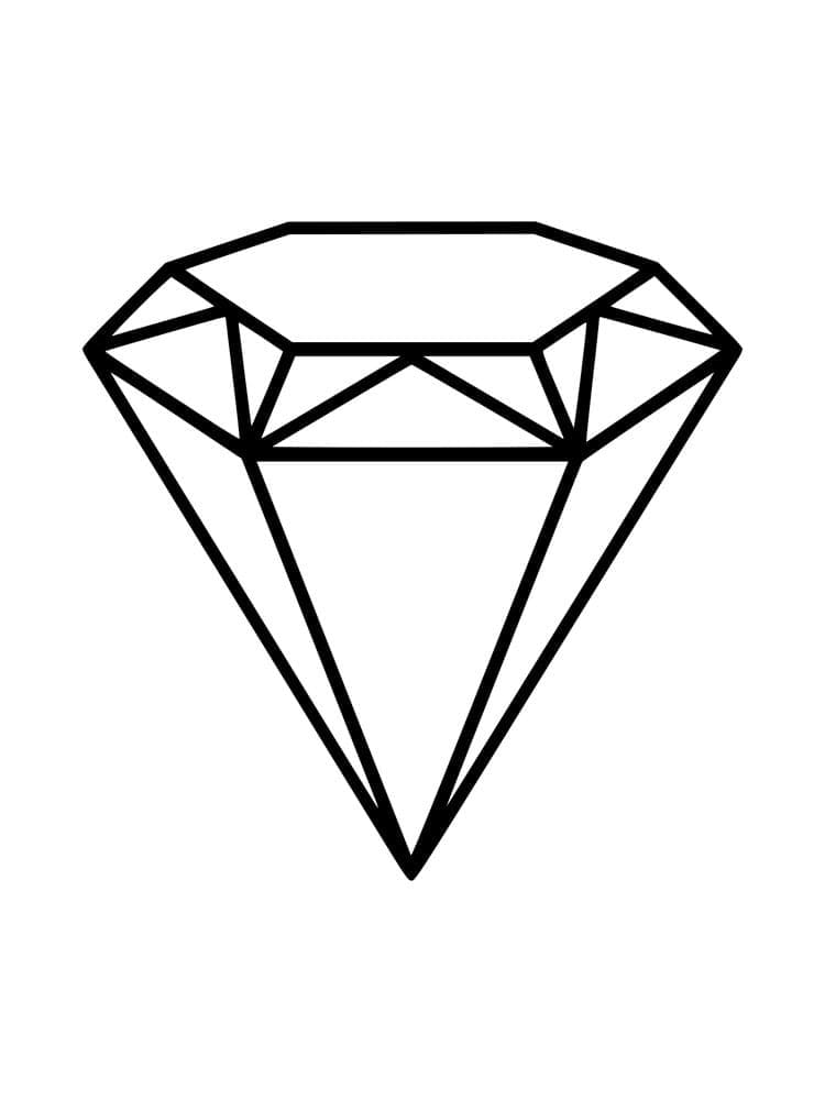Free printable Diamond coloring page #202839 from Objects collection