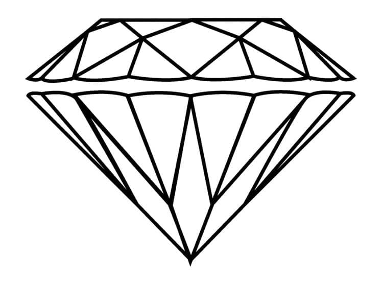 Free printable Diamond coloring page #202849 from Objects collection Free printable Diamond coloring page #202849 from Objects collection