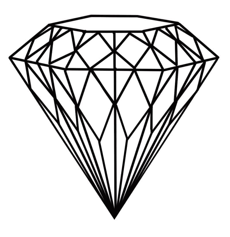 Free printable Diamond coloring page #202863 from Objects collection