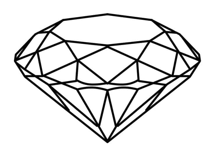 Free printable Diamond coloring page #202864 from Objects collection Free printable Diamond coloring page #202864 from Objects collection