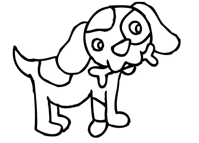 Free printable Dog Bone coloring page #189679 from Objects collection