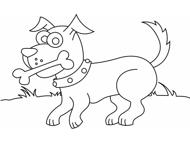 Free printable Dog Bone coloring page #189682 from Objects collection