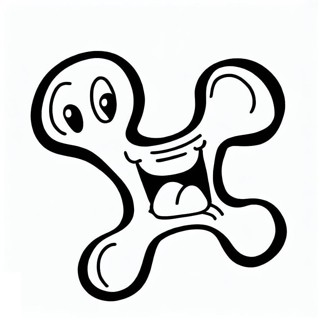 Free printable Dog Bone coloring page #189689 from Objects collection