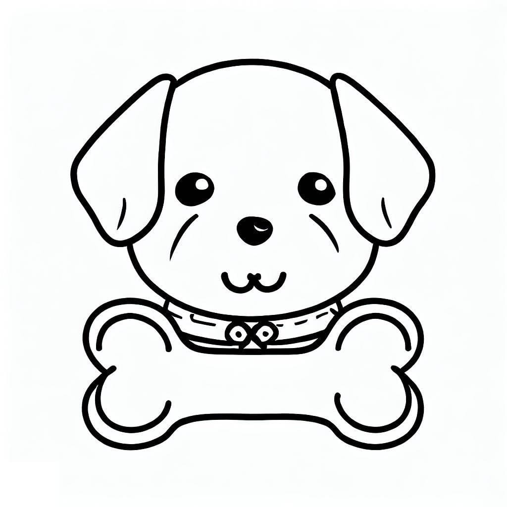 Free printable Dog Bone coloring page #189705 from Objects collection