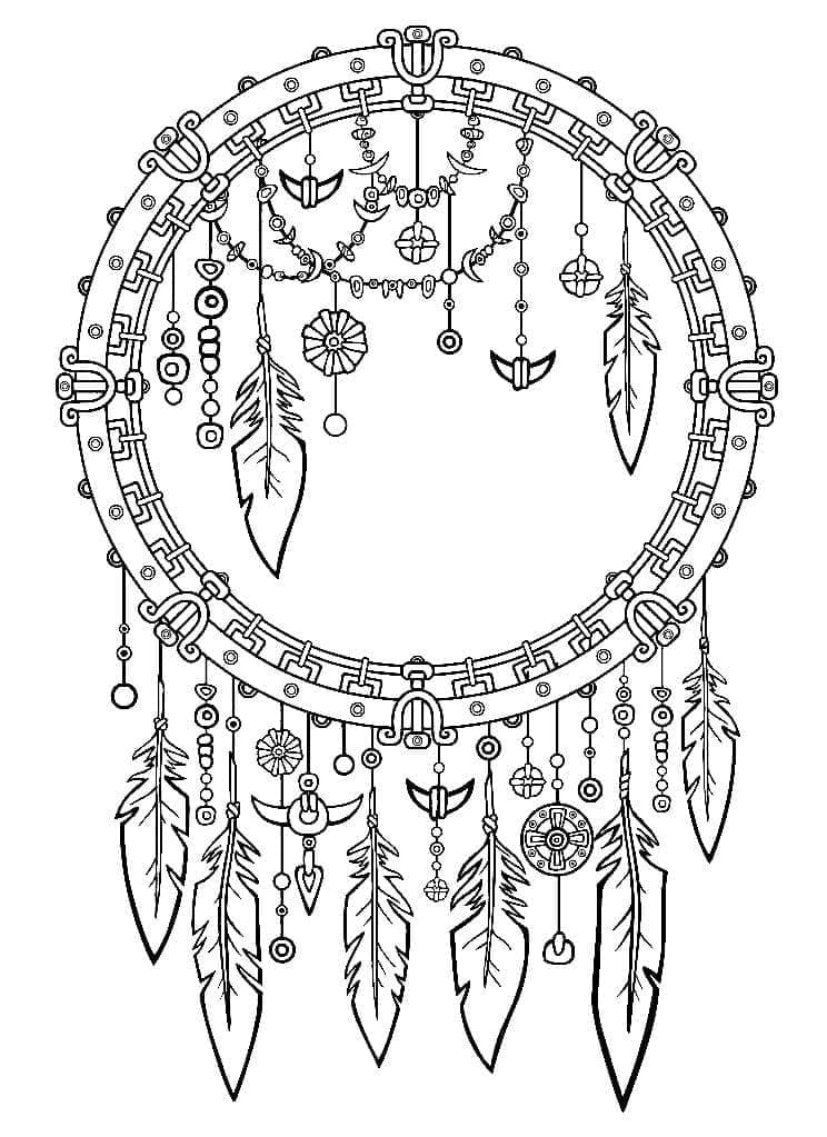 Free printable Dreamcatcher coloring page #207678 from Objects collection Free printable Dreamcatcher coloring page #207678 from Objects collection