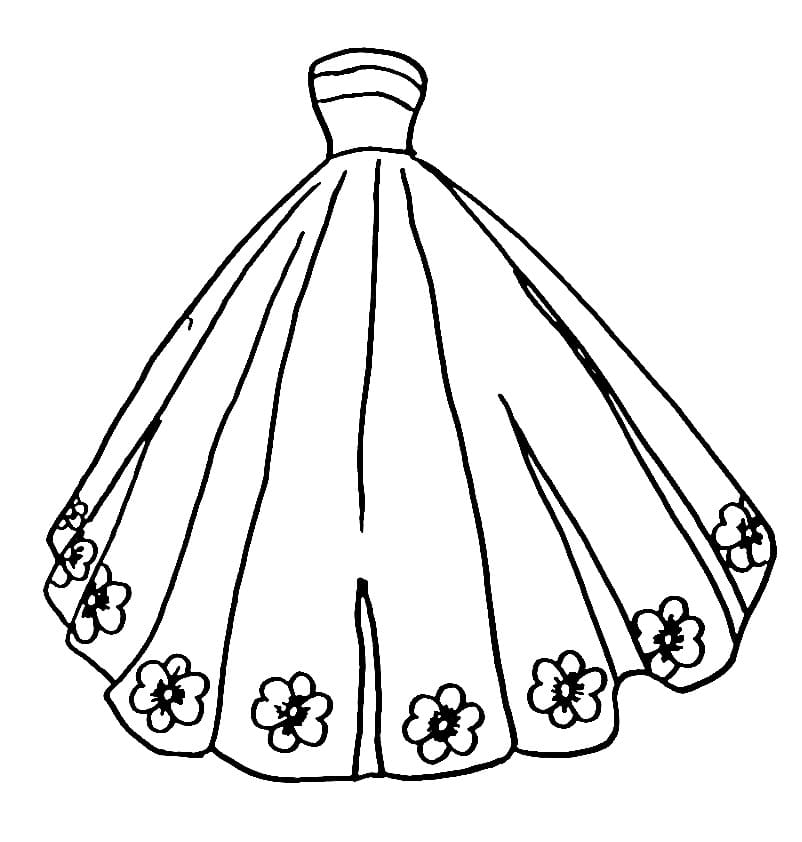 Free printable Dress coloring page #186234 from Objects collection