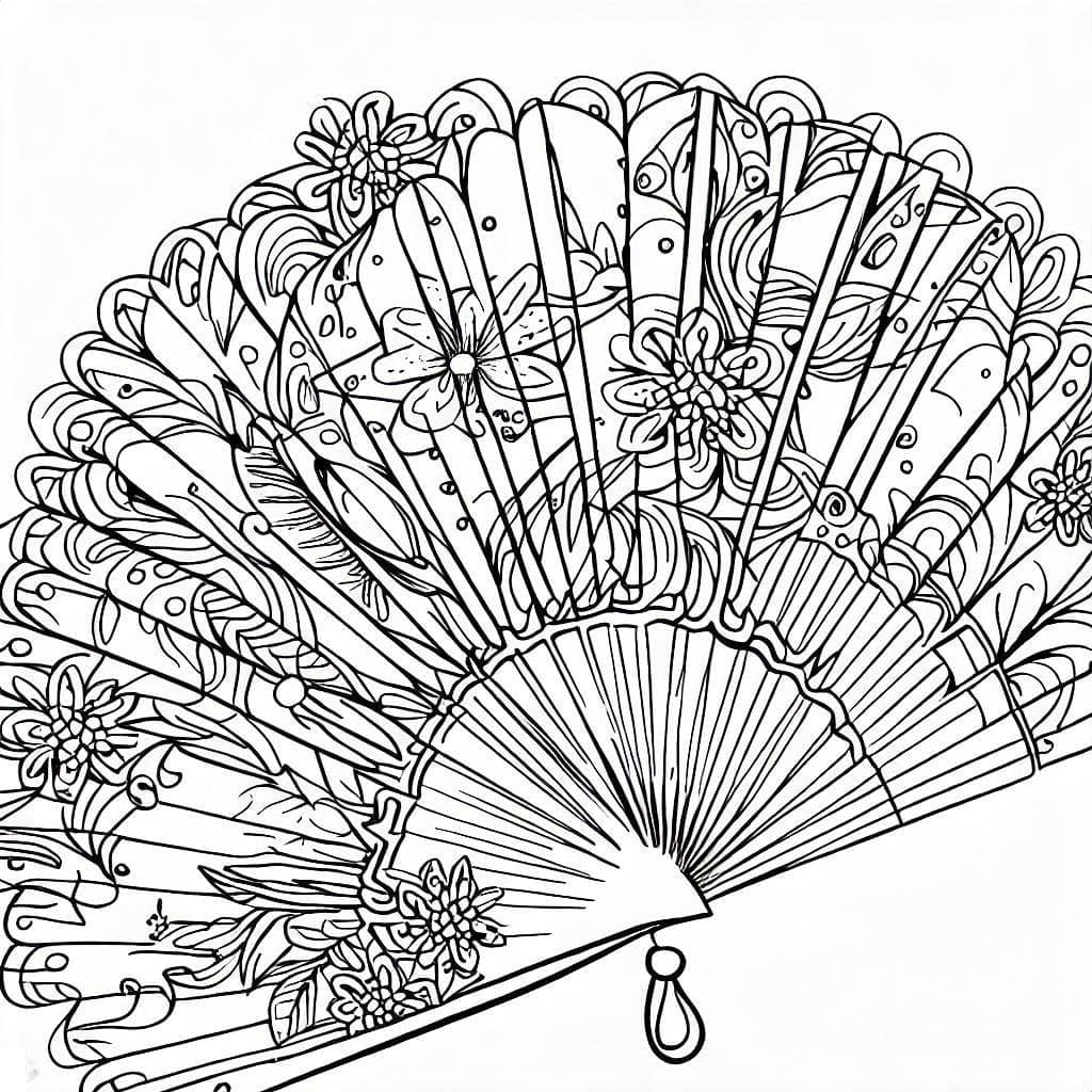 Free printable Fans coloring page #191014 from Objects collection