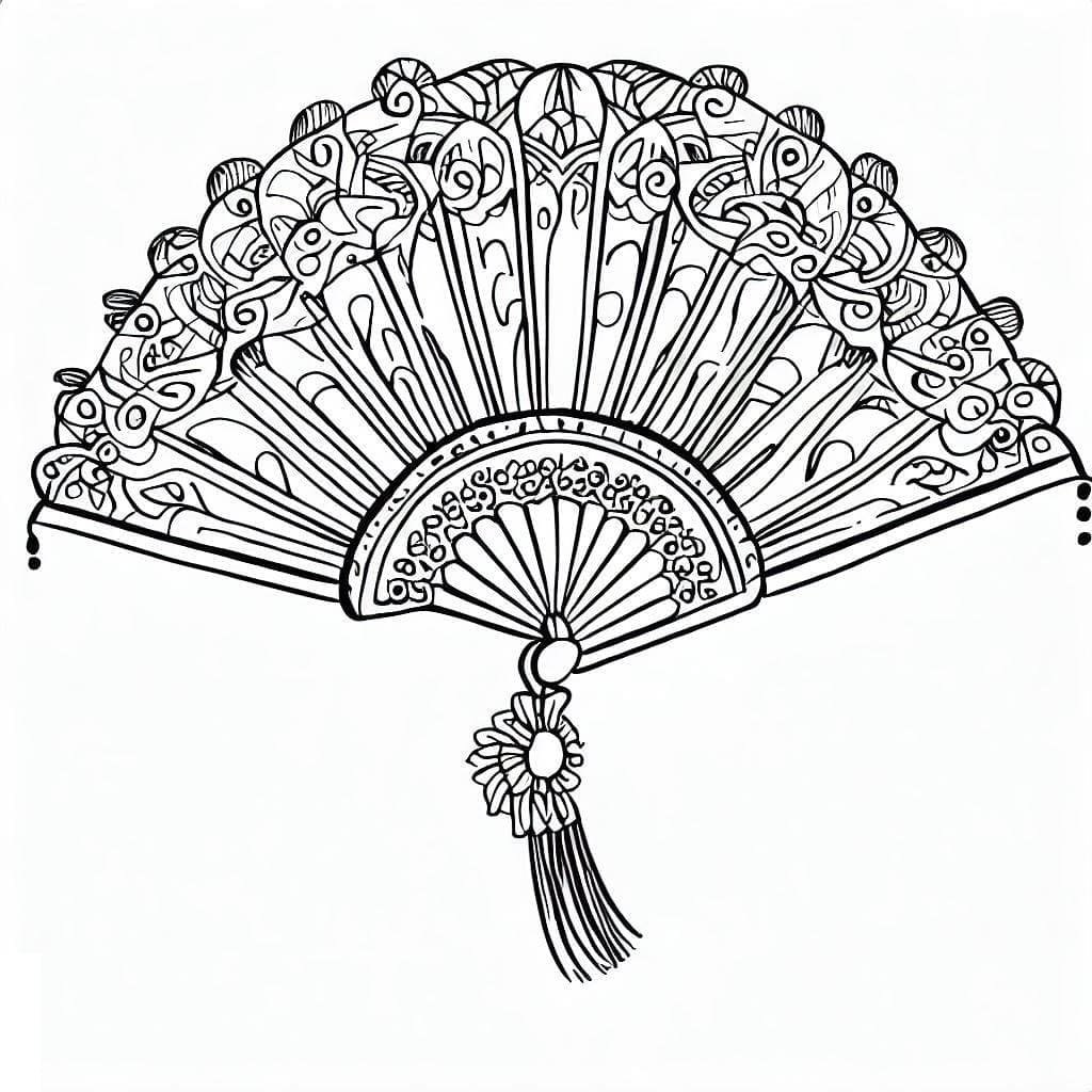 Free printable Fans coloring page #191023 from Objects collection Free printable Fans coloring page #191023 from Objects collection