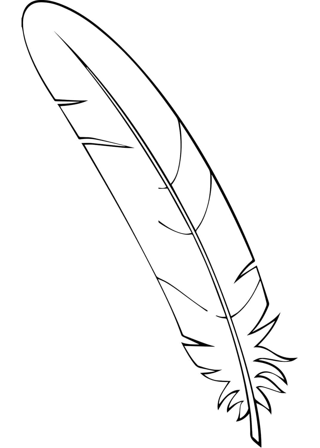 Free printable Feather coloring page #212621 from Objects collection Free printable Feather coloring page #212621 from Objects collection