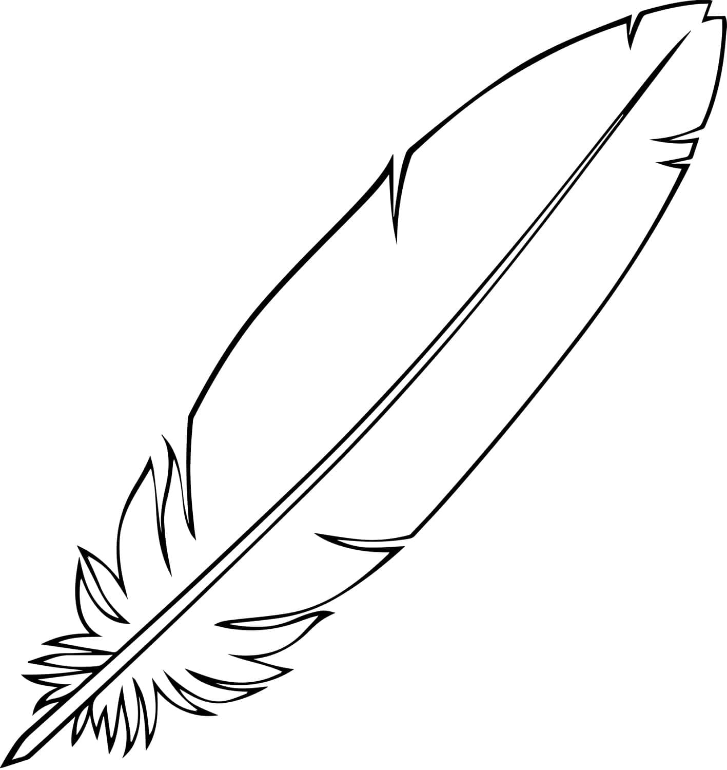 Free printable Feather coloring page #212627 from Objects collection