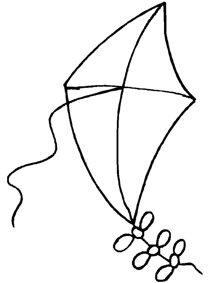Coloring page: Kite (Objects) #168291 - Free Printable Coloring Pages