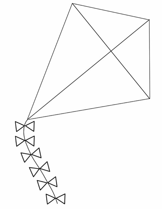 Coloring page: Kite (Objects) #168298 - Free Printable Coloring Pages