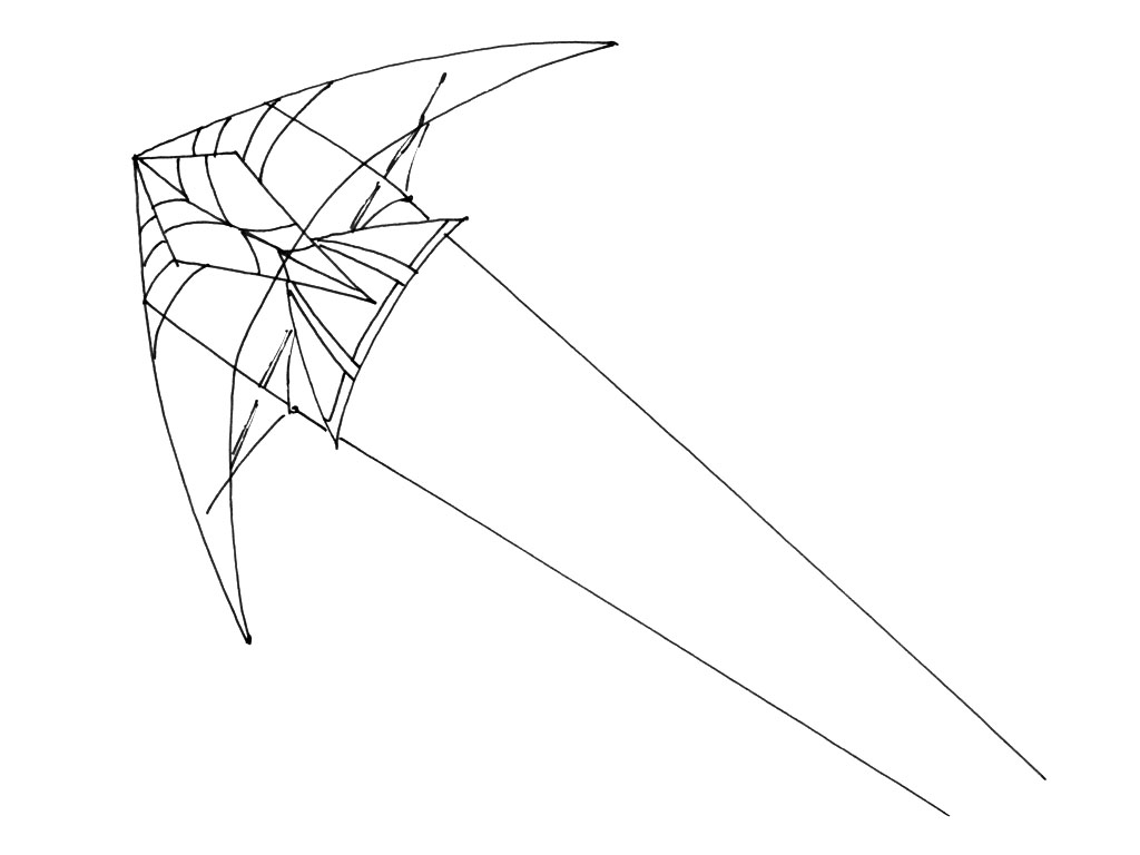 Coloring page: Kite (Objects) #168300 - Free Printable Coloring Pages