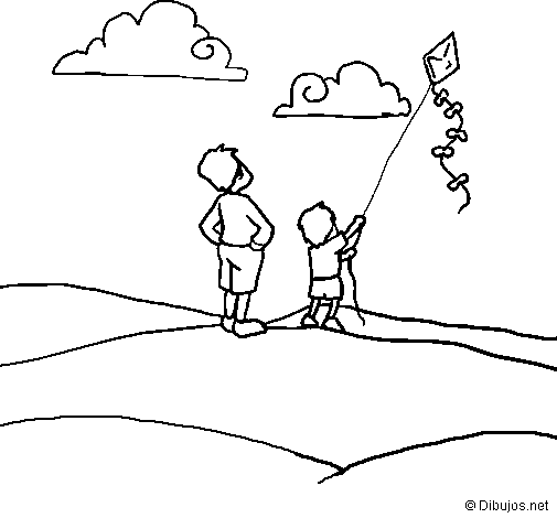 Coloring page: Kite (Objects) #168316 - Free Printable Coloring Pages