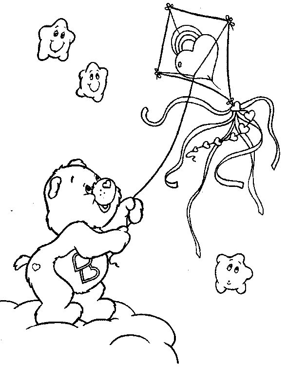Coloring page: Kite (Objects) #168325 - Free Printable Coloring Pages
