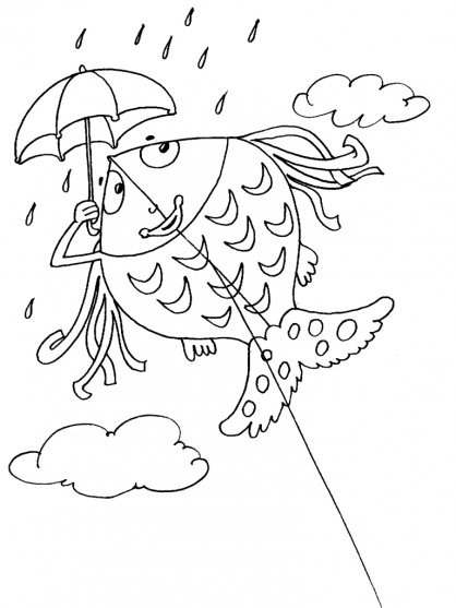 Coloring page: Kite (Objects) #168352 - Free Printable Coloring Pages