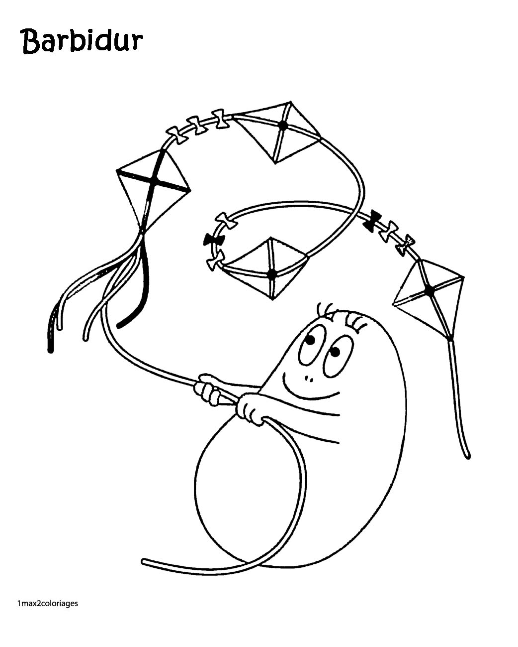 Coloring page: Kite (Objects) #168395 - Free Printable Coloring Pages