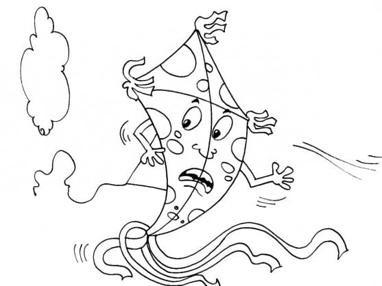 Free printable Kite coloring page #207248 from Objects collection