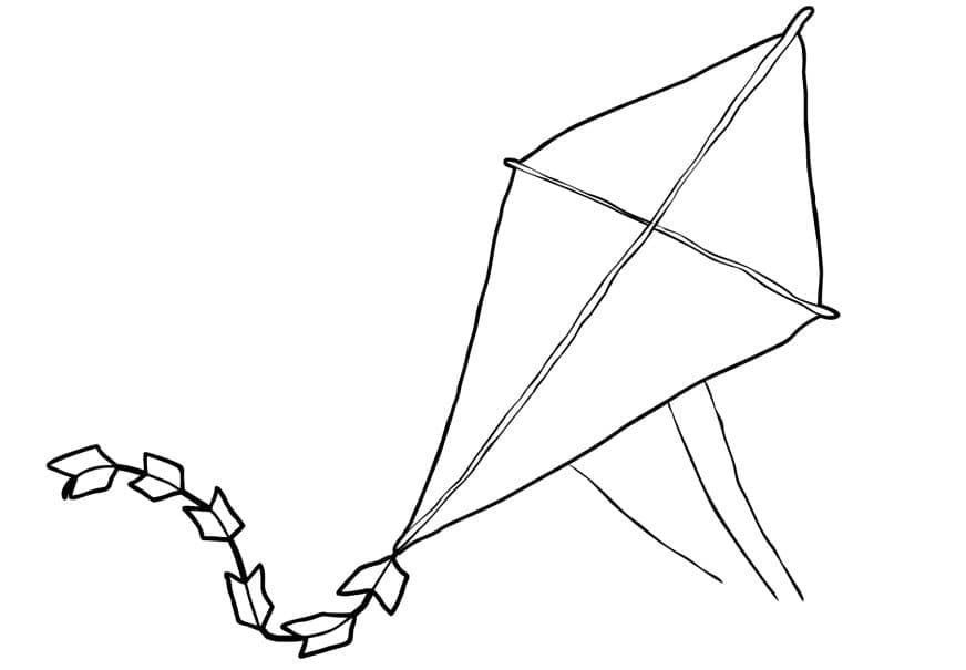 Free printable Kite coloring page #207252 from Objects collection