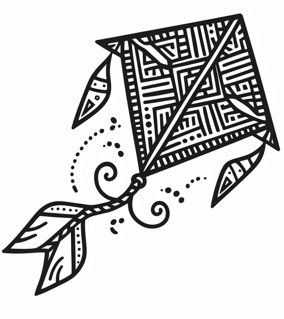 Free printable Kite coloring page #207258 from Objects collection