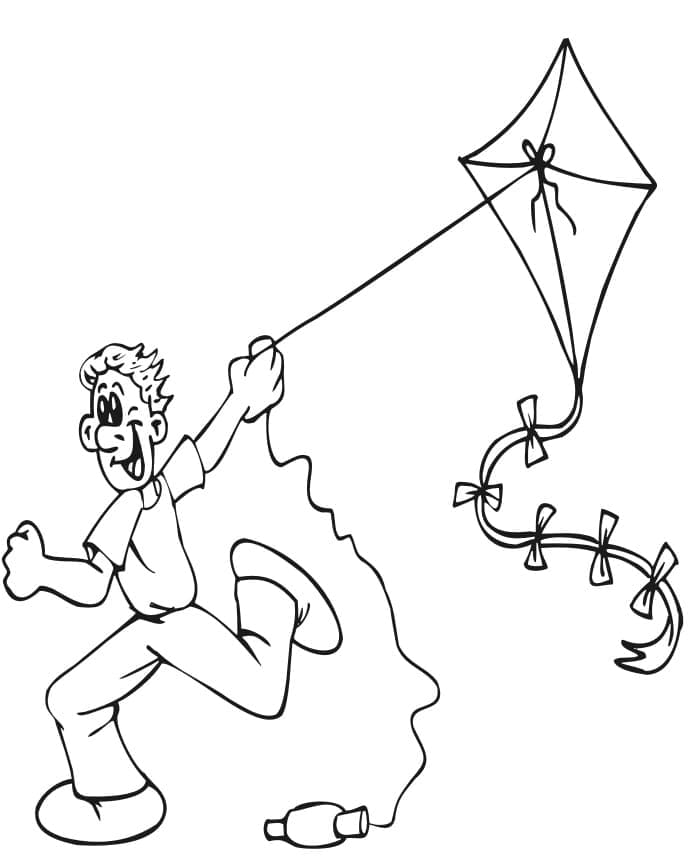 Free printable Kite coloring page #207274 from Objects collection