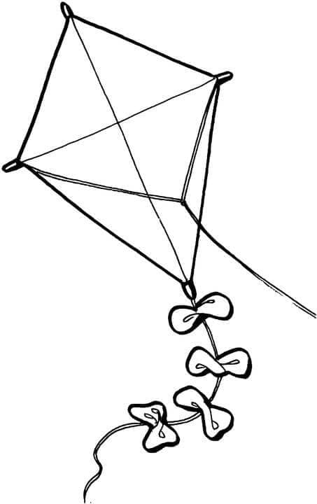 Free printable Kite coloring page #207277 from Objects collection