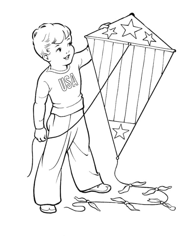 Free printable Kite coloring page #207281 from Objects collection