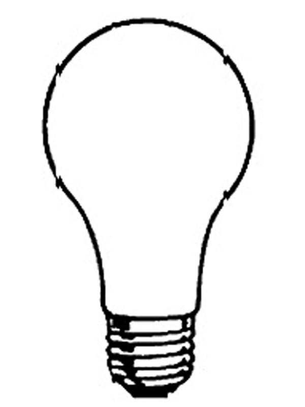 Light Bulb 119367 Objects Free Printable Coloring Pages