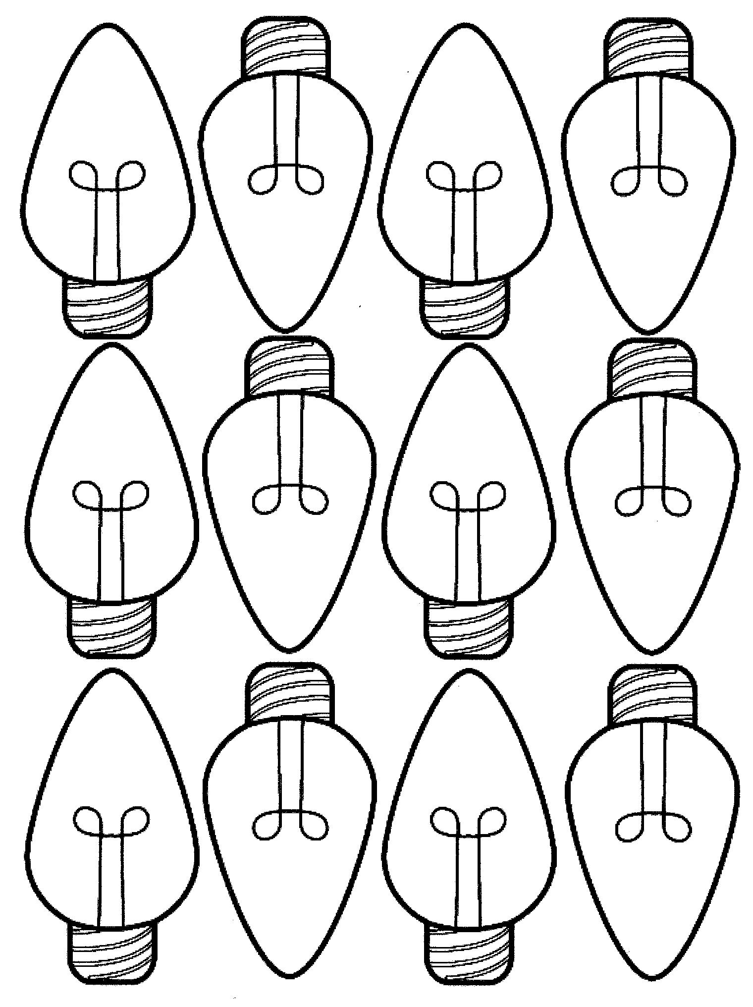 Light Bulb Template 4