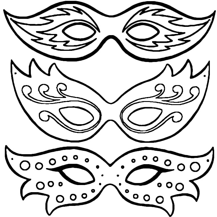 Coloring page: Mask (Objects) #120477 - Free Printable Coloring Pages