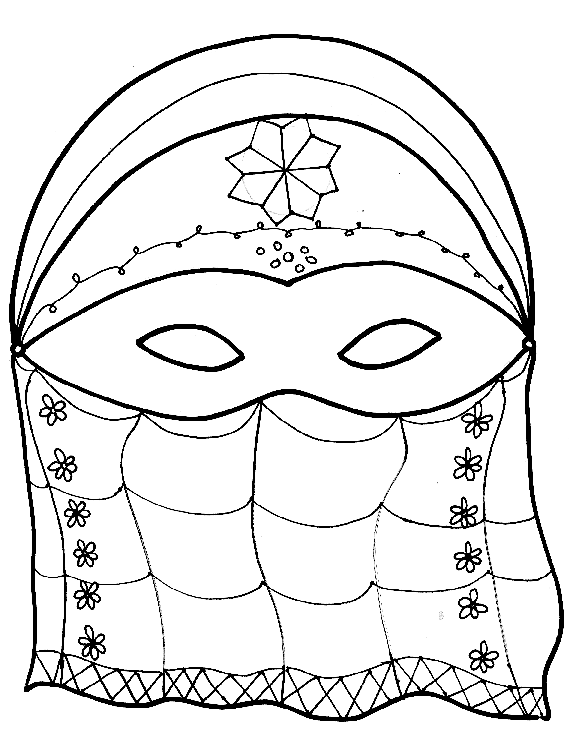 Coloring page: Mask (Objects) #120497 - Free Printable Coloring Pages