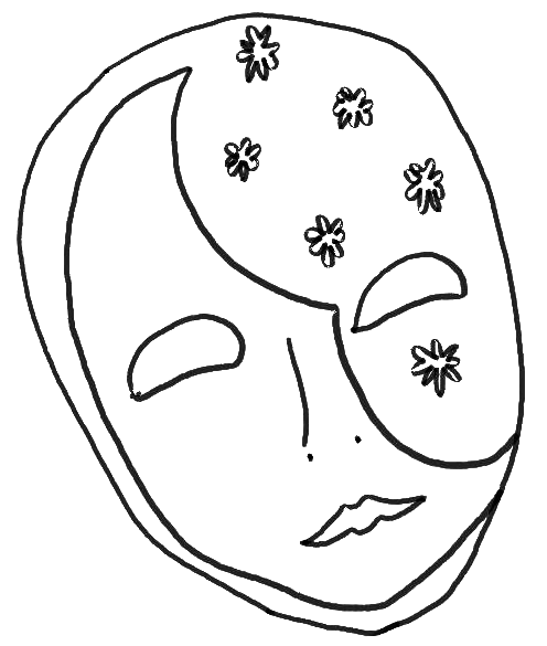 Coloring page: Mask (Objects) #120499 - Free Printable Coloring Pages