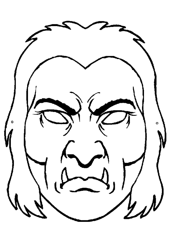 Coloring page: Mask (Objects) #120509 - Free Printable Coloring Pages