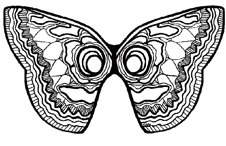 Coloring page: Mask (Objects) #120514 - Free Printable Coloring Pages