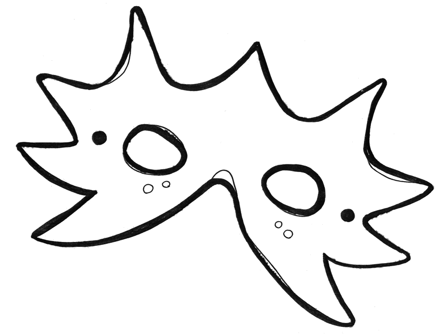 Coloring page: Mask (Objects) #120522 - Free Printable Coloring Pages