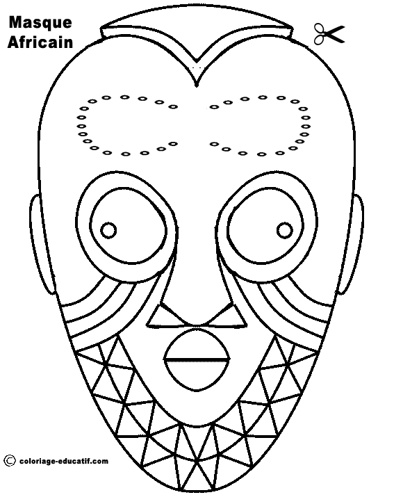 Coloring page: Mask (Objects) #120525 - Free Printable Coloring Pages