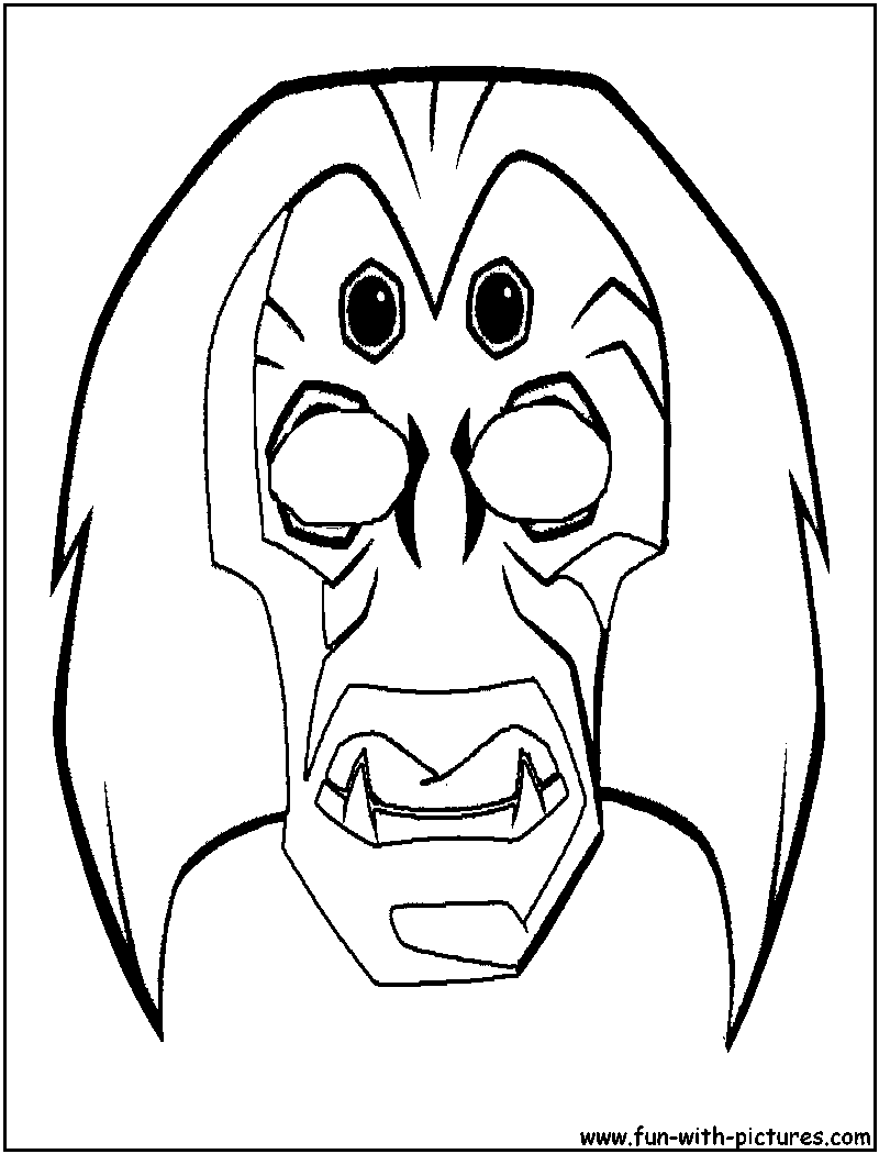 Coloring page: Mask (Objects) #120530 - Free Printable Coloring Pages