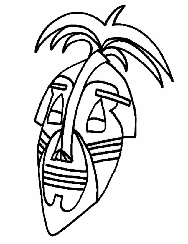 Coloring page: Mask (Objects) #120540 - Free Printable Coloring Pages