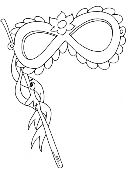 Coloring page: Mask (Objects) #120542 - Free Printable Coloring Pages