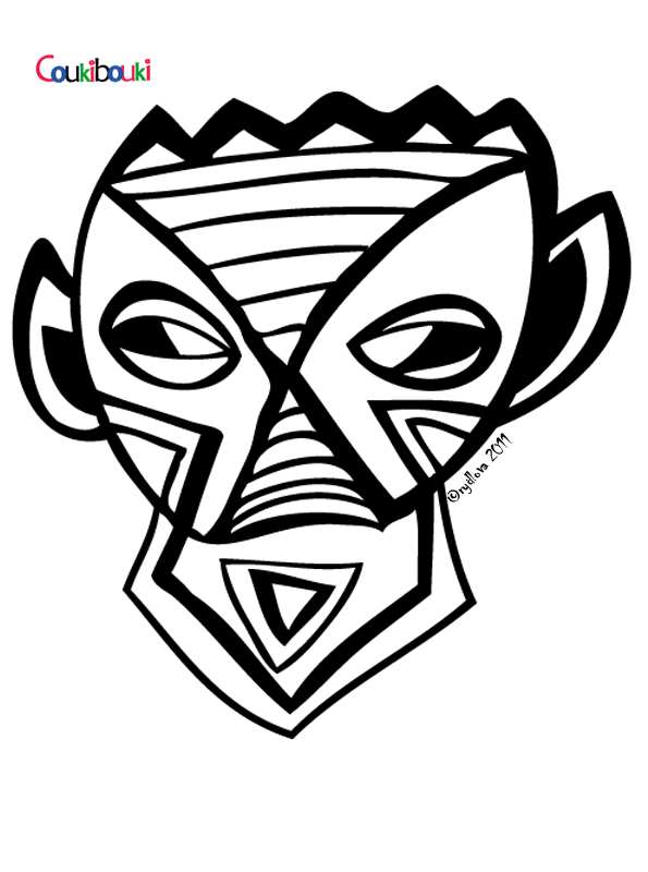 Coloring page: Mask (Objects) #120544 - Free Printable Coloring Pages