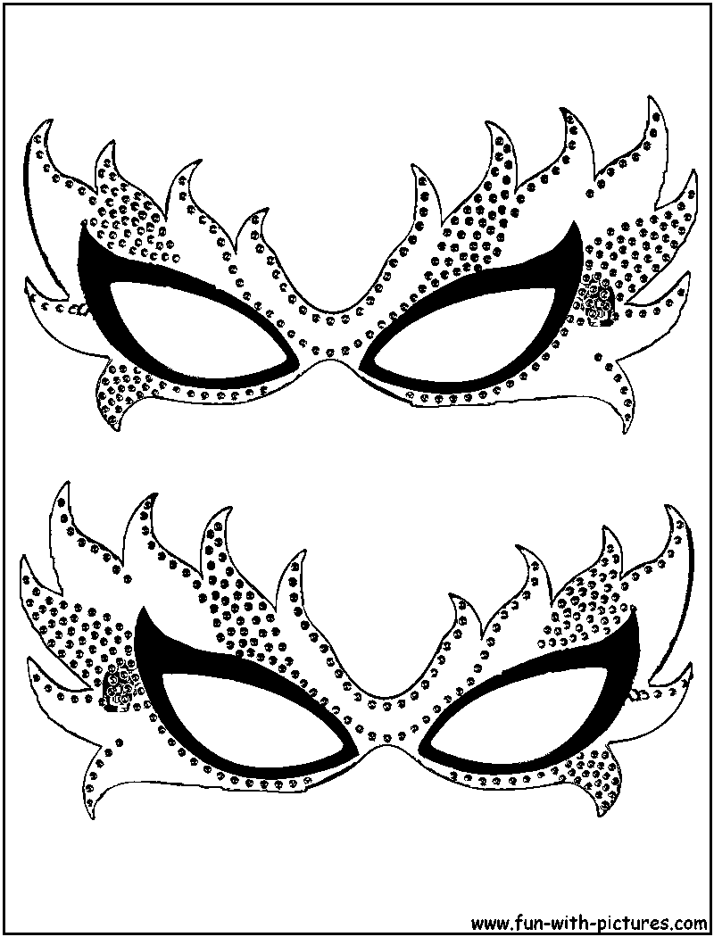 Coloring page: Mask (Objects) #120563 - Free Printable Coloring Pages