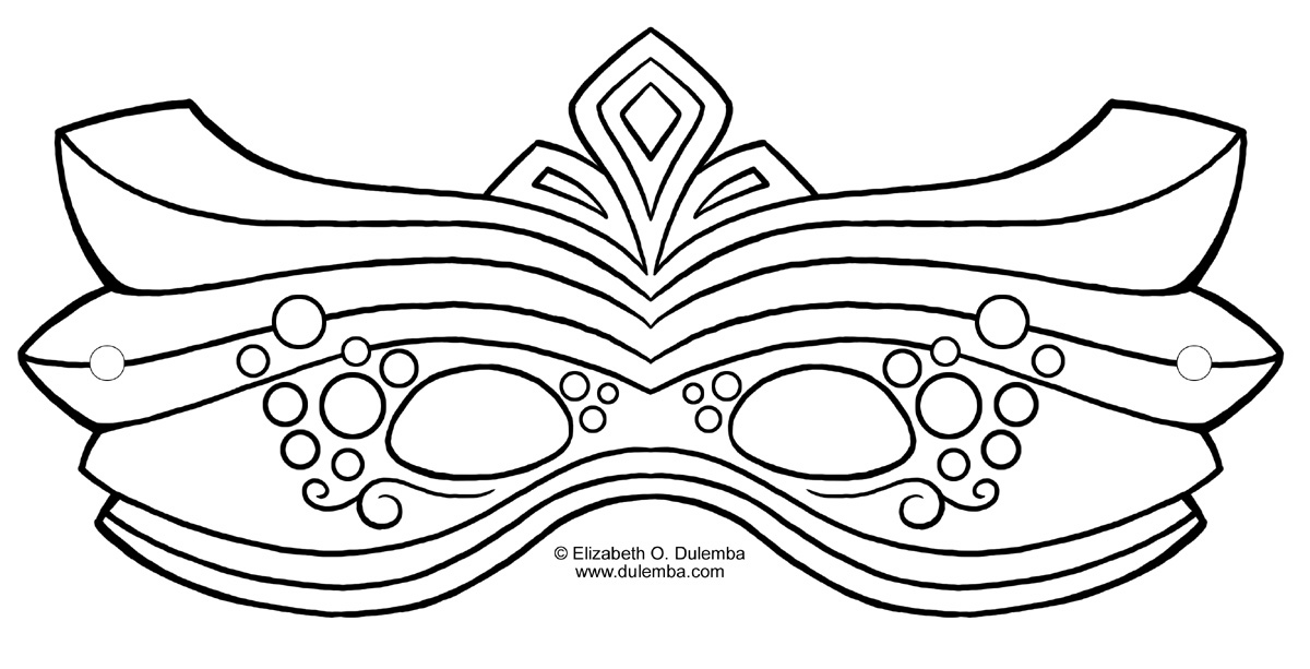 Coloring page: Mask (Objects) #120565 - Free Printable Coloring Pages