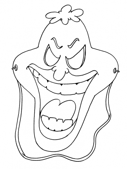 Coloring page: Mask (Objects) #120583 - Free Printable Coloring Pages