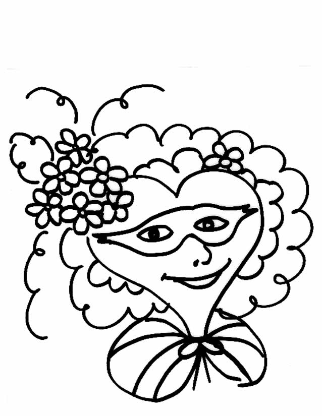 Coloring page: Mask (Objects) #120587 - Free Printable Coloring Pages