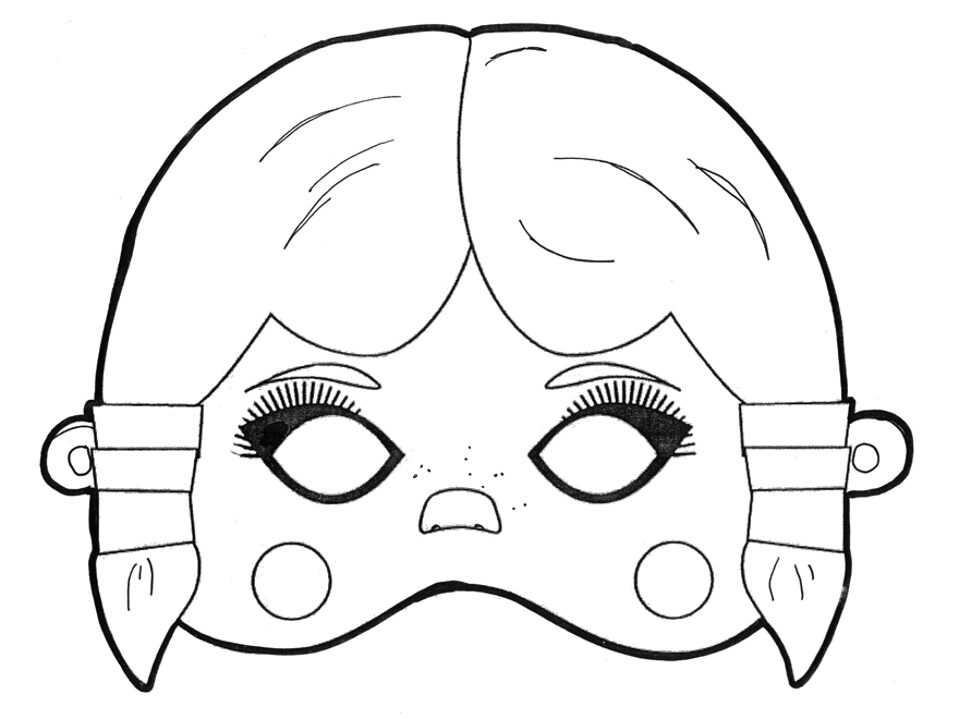 Coloring page: Mask (Objects) #120592 - Free Printable Coloring Pages