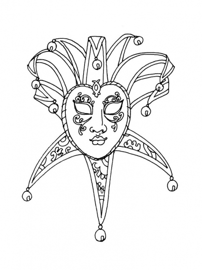 Coloring page: Mask (Objects) #120596 - Free Printable Coloring Pages