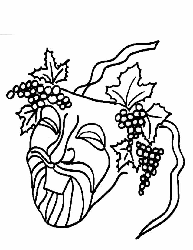 Coloring page: Mask (Objects) #120629 - Free Printable Coloring Pages