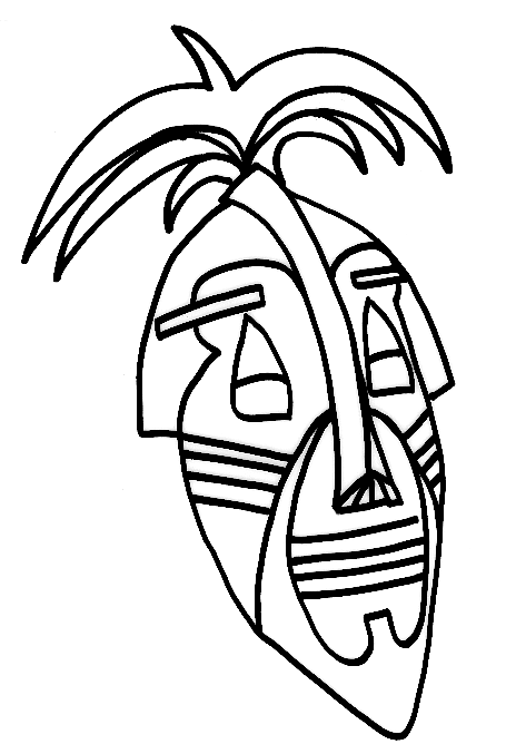 Coloring page: Mask (Objects) #120631 - Free Printable Coloring Pages