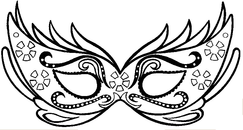 Coloring page: Mask (Objects) #120651 - Free Printable Coloring Pages